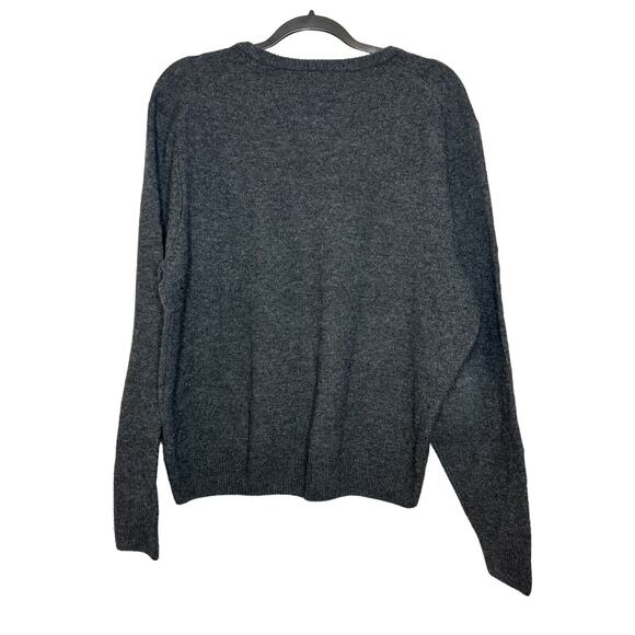 Jos. A. Bank Classic Collection Men's XL Lamb's Wool Sweater V-Neck Gray - Picture 2 of 3